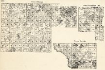 Oneida County - Minocqua, Tomahawk Lake, Pine Lake, Wisconsin State Atlas 1930c